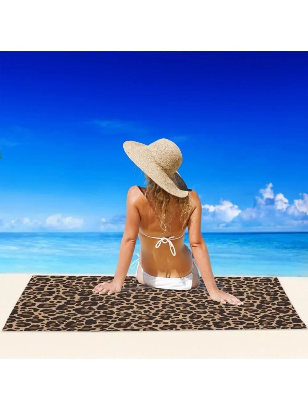 Leopard Print Quick-Dry Beach Towel | Lightweight Absorbent Pool & Travel Towel
